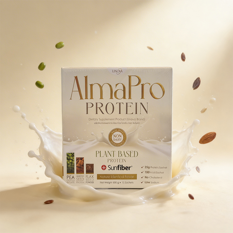 อัลมาโปร โปรตีนพืชผสม sunfiber